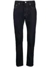 Paul Smith Contrast-stitching Dark-wash Jeans In Rinse Wash