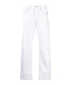 Paul Smith Contrast-stitching Straight-leg Jeans In White