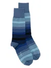 Paul Smith Isodore Ombre Dress Socks In Blue