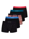 Paul Smith 'signature Stripe' Mixed Boxer Briefs Five Pack Multicolour In Multi