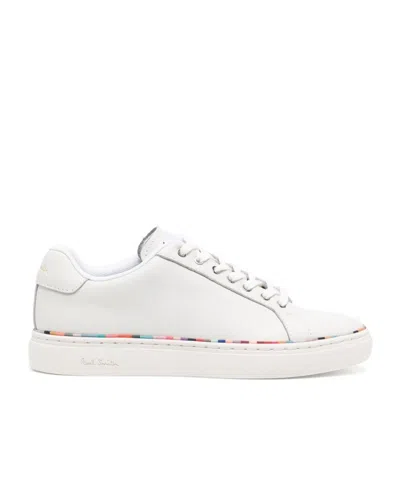Paul Smith Women's White Leather 'dusky Swirl' Rand 'lapin' Trainers