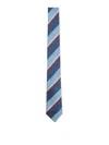 Paul Smith Horizontal Stripe Tie Regular Width Design In Blue