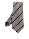 Paul Smith Men's Men Tie 8cm Spaced Stripes In Grey