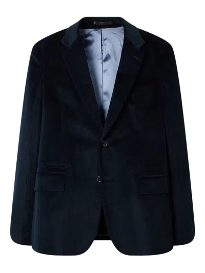 Paul Smith Corduroy Blazer In Blue