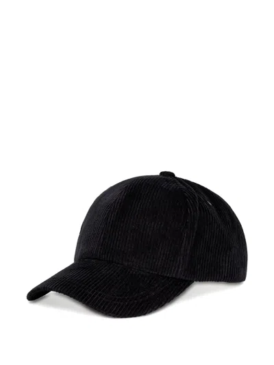 Paul Smith Corduroy Cap In Black
