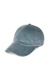 Paul Smith Corduroy Striped-strap Cap In Blue