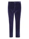 Paul Smith Belt Loop Casual Pants In Blue
