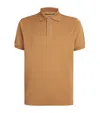 Paul Smith Cotton Artist Stripe Placket Polo Shirt In Brown
