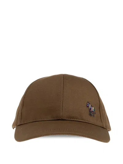 Paul Smith Cotton Baseball Cap In Brown