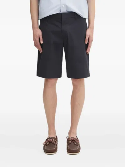 Paul Smith Cotton Bermuda Shorts In Blue