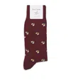 Paul Smith Cotton-blend Bee Socks In Red