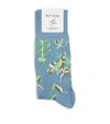 Paul Smith Cotton-blend Bohemia Socks In Blue