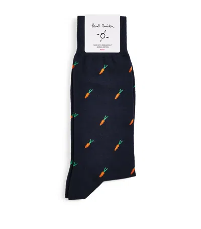 Paul Smith Cotton-blend Carrot Socks In Blue