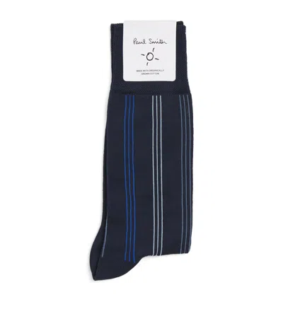 Paul Smith Cotton-blend Jimini Stripe Socks