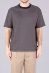 Paul Smith Cotton-blend Pattern T-shirt In Navy In Gray