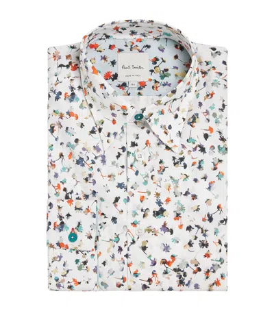 Paul Smith Cotton-blend Printed Shirt In Multi