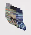 Paul Smith Cotton-blend Signature Stripe Socks In Multi