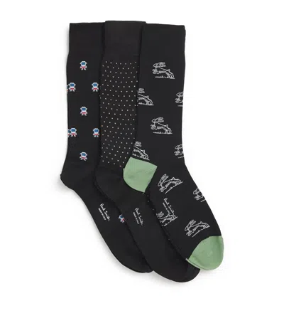 Paul Smith Cotton-blend Socks In Black