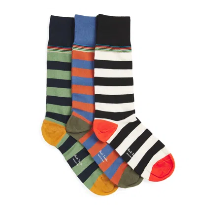 Paul Smith Cotton-blend Stripe Ilford Socks In Multi