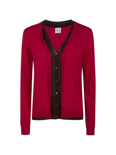 Paul Smith Cotton Cardigan In Red