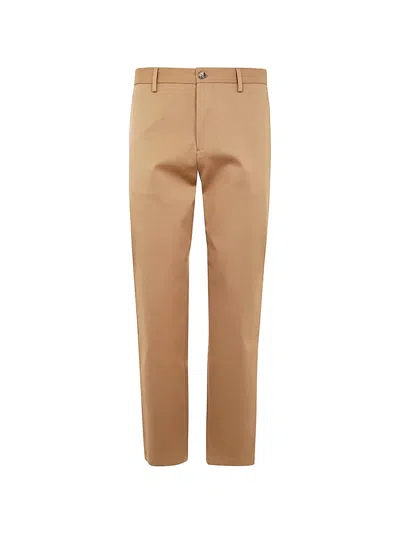 Paul Smith Tan Cotton Stretch Chino Trousers In Brown