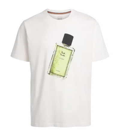 Paul Smith Cotton Cologne Print T-shirt In White