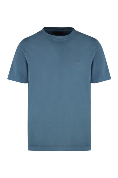 Paul Smith Cotton Crew-neck T-shirt In Blue