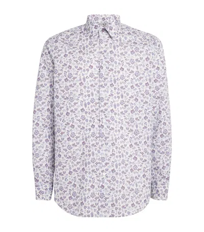 Paul Smith Cotton Liberty Print Shirt In White