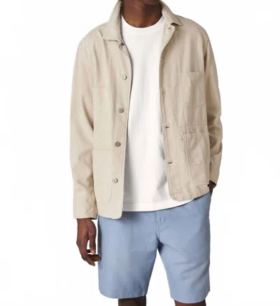 Paul Smith Cotton-linen Broad Stripe Zebra Work Jacket In Beige In Neutral