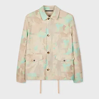 Paul Smith Cotton-linen 'photomontage' Print Field Jacket Green