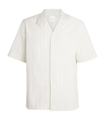Paul Smith Cotton-linen Stripe Shirt In White