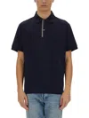 Paul Smith Cotton Pique Polo In Black