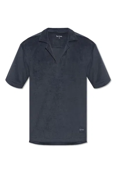 Paul Smith Cotton Polo In Blue