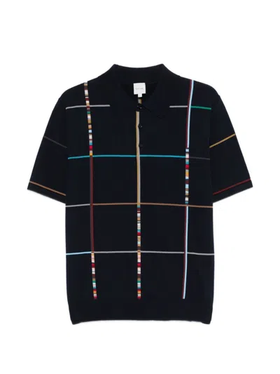 Paul Smith Cotton Polo Shirt In Blue