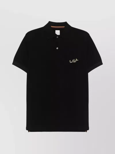 PAUL SMITH COTTON POLO SHIRT LOGO