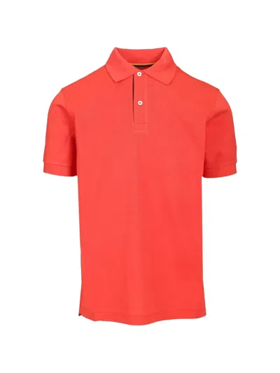 Paul Smith Cotton Polo Shirt In Red