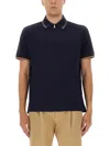 Paul Smith Cotton Polo Shirt In Blue