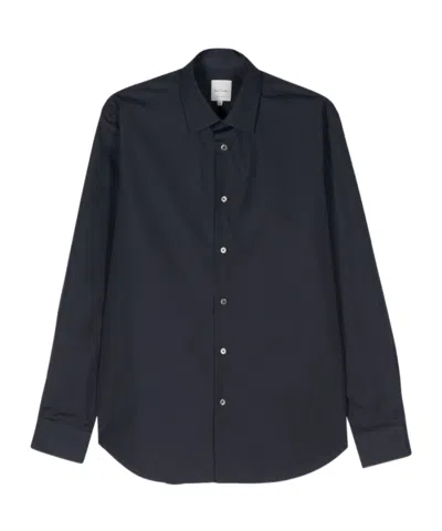 Paul Smith Cotton Poplin Shirt In Black