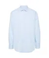 Paul Smith Tailored Fit Shirt With Refined Collar In Blue