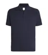 Paul Smith Cotton Rib-knit Resort Polo Shirt In Blue