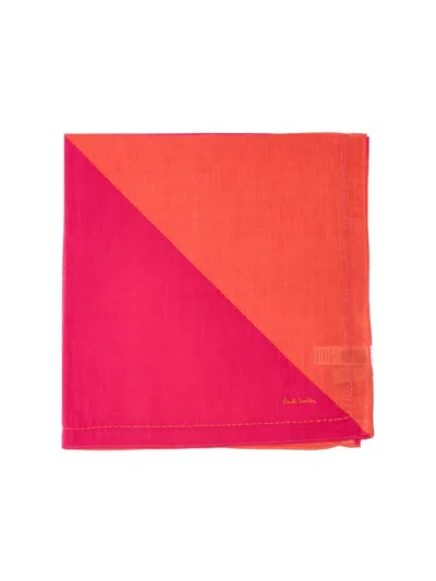Paul Smith Cotton Scarf In Red