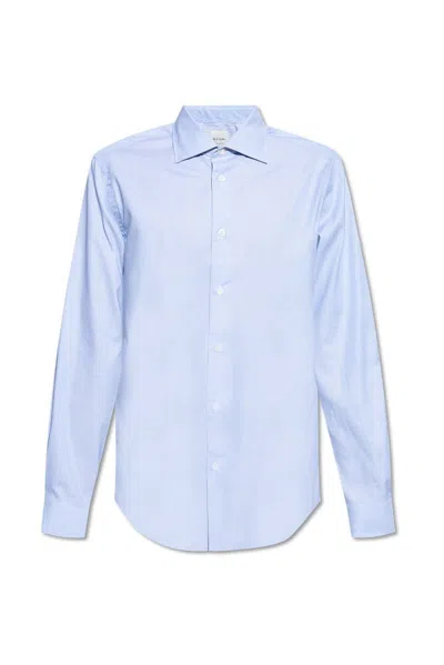 Paul Smith Cotton Shirt In Blue