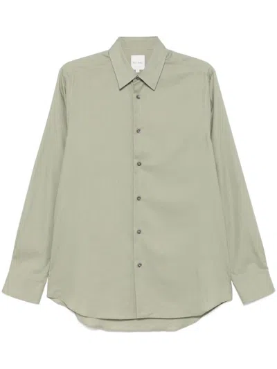 Paul Smith Cotton Shirt In Green