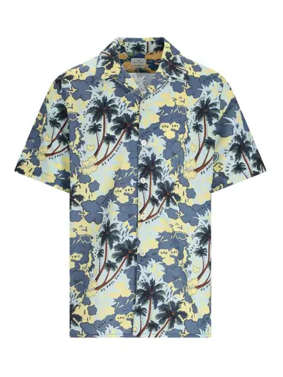 Paul Smith Cotton Shirt In Multicolour