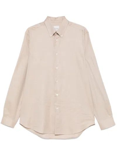 Paul Smith Cotton Shirt In Neutrals