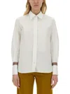 Paul Smith Collared Cotton Shirt With Long Sleeves In White