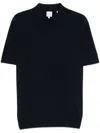 Paul Smith Cotton Short Sleeves Polo In Navy Blue In Blue
