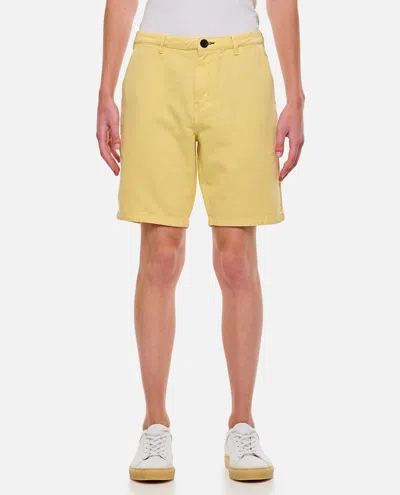 Paul Smith Cotton Shorts In Yellow