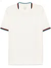 Paul Smith Striped Detail Crew Neck T-shirt In White