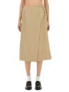 Paul Smith Buttoned High Waist Midi Skirt